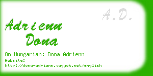 adrienn dona business card